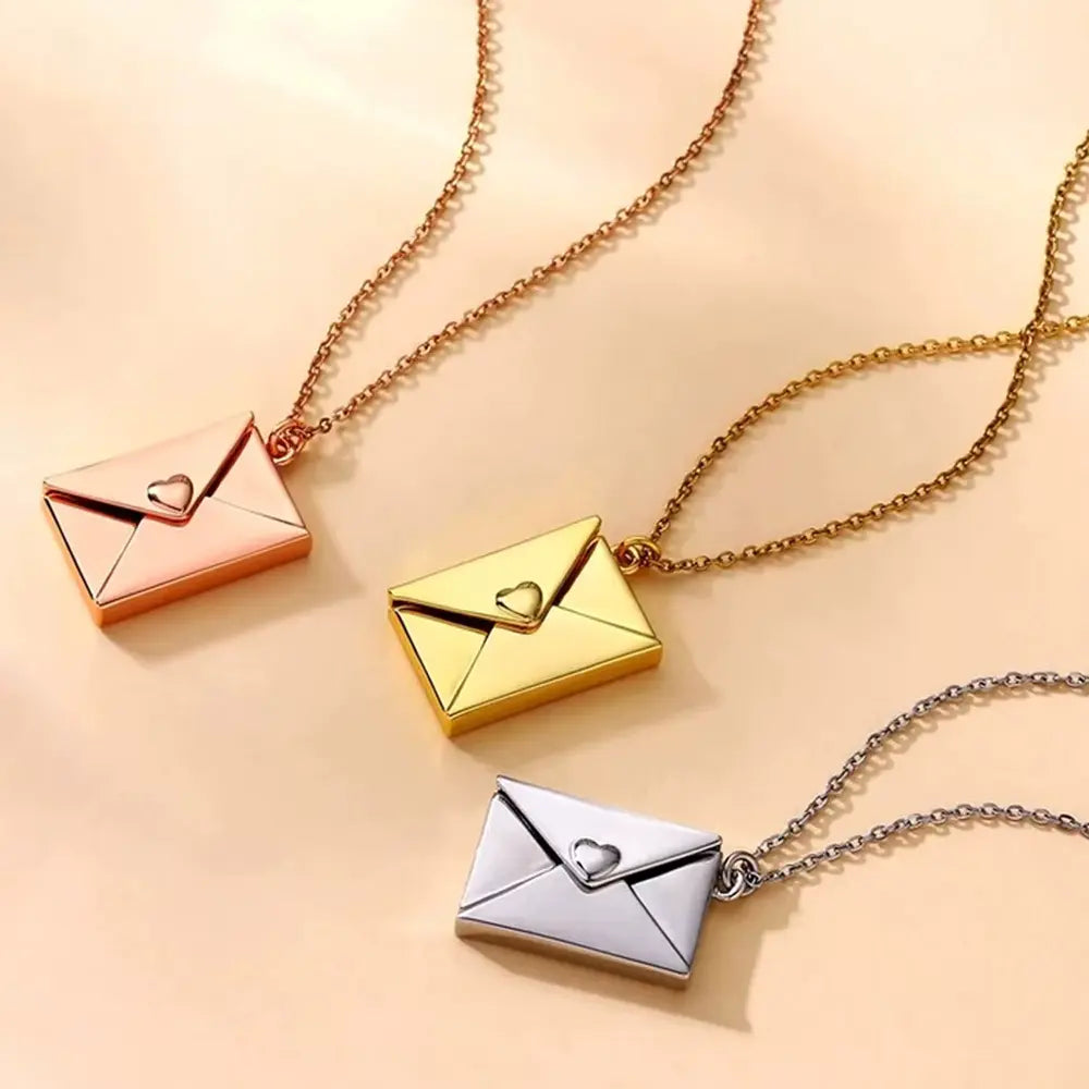 Love Letter Envelope Pendant Necklace